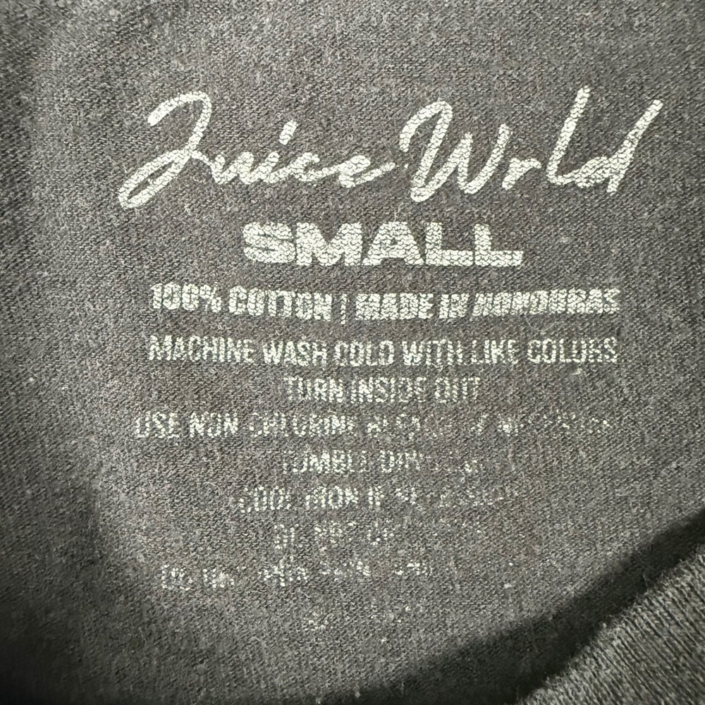 Juice Wrld Legends Never Die Graphic T-Shirt Mens Small Black Rap Tee 999 - Picture 6 of 7